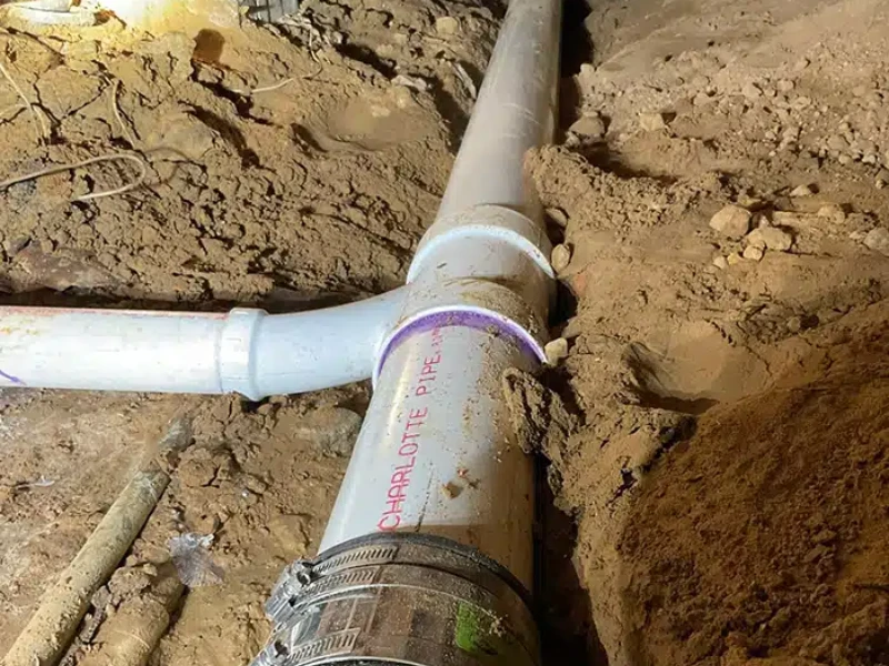 Plumber in Berkeley, CA replacing an older sewer line