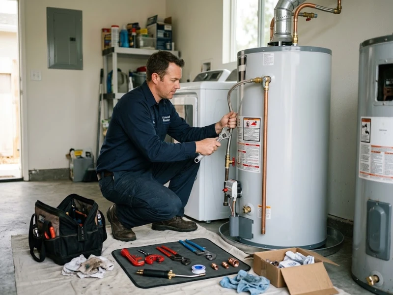 Water heater replacement in Berkeley, CA installing a new unit